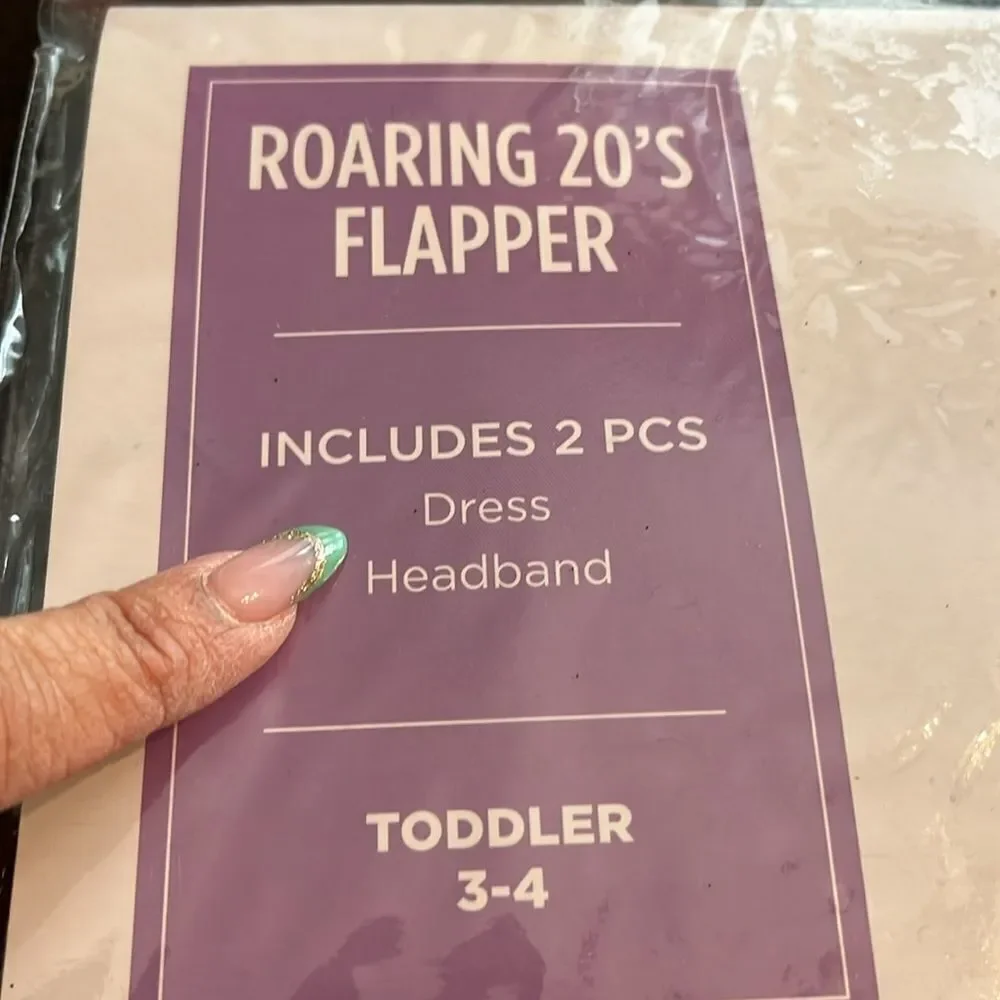 Roaring 20's Flapper Costume for Kids - Black